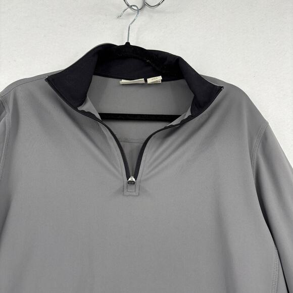 Rorie Whelan Golf Shirt Men's Size M Gray Quarter Zip UPF Dry Wicking Stretch - Picture 3 of 10